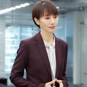 玫瑰之战袁泉顾念同款秋季气质工服正装职业装商务西服西装套装女