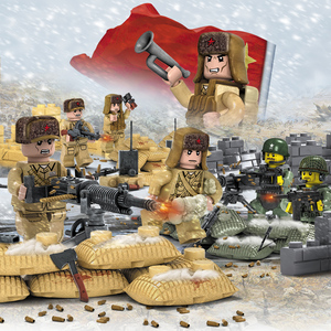 乐高长津湖战役8-12岁男孩打仗的积木抗美援朝志愿军士兵拼装玩具