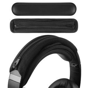Geekria中号可拆卸魔术贴头梁保护套适用于博士QC45索尼1000XM4铁三角森海魔音Studio 3耳机横梁头带套通用