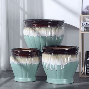 种树大花盆陶瓷大号30以上的大口径特深大号特大号超大室外养绿萝