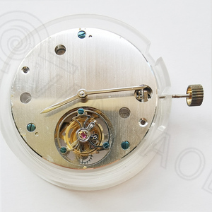 万宝罗手表配件 国产丹东孔雀陀飞轮两针机芯
