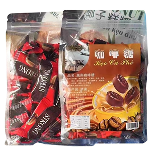 越南原装进口特产咖啡糖500克硬糖喜糖休闲糖果