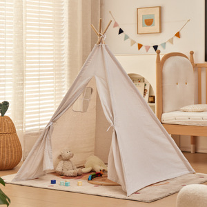 儿童实木帐篷室内印第安宝宝玩具屋公主城堡户外野餐郊游游戏帐篷