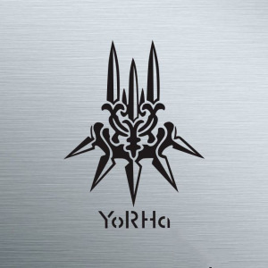 尼尔机械纪元游戏2b小姐姐a2贴纸yorha尤尔哈寄叶部队logo痛车贴