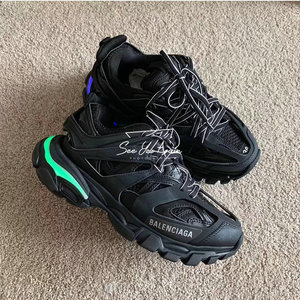 balenciaga/巴黎世家track3.0亮灯发光充电变色led运动鞋女老爹鞋