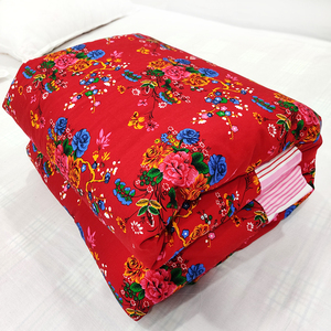 东北大花被子老式春秋冬棉被复古传统棉花被褥怀旧乡村古代被子