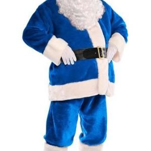 圣诞老人圣诞装加厚金丝绒大号成人圣诞老公公套装圣诞节表演服装