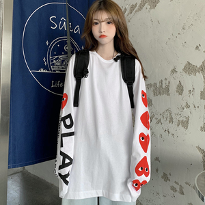 长袖t恤女ins超火早春