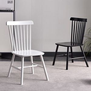 实木椅子 北欧温莎椅 欧式酒店靠背椅 咖啡厅椅实木椅家用 餐桌椅