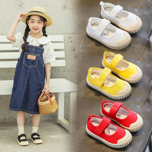 儿童饼干学生韩版帆布鞋虎2024鞋童鞋女休闲班长春季