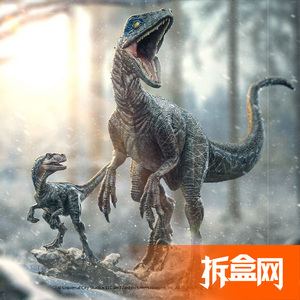 拆盒网 iron studios 侏罗纪世界 迅猛龙 布鲁 贝塔 1/10电影雕像