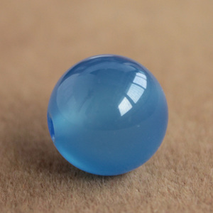 蓝玛瑙深蓝散珠子圆珠串珠手链手串项链单颗 diy手工制作饰品材料