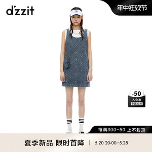 【新品首降】虞书欣同款dzzit地素牛仔连衣裙2024夏新款小香裙女