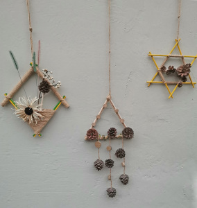 松果装饰墙壁挂饰小挂件天然干花摆件永生花家装创意手工diy材料