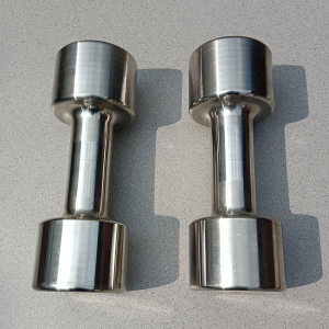 304不锈钢固定重量哑铃女士男士健身瑜伽跑步塑形家用可定制