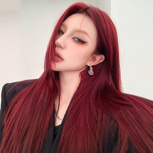 假发红色网红