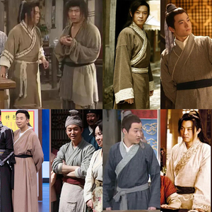 秀才武林外传同款经典影视古装棉麻古风武侠男汉服白展堂演出衣服