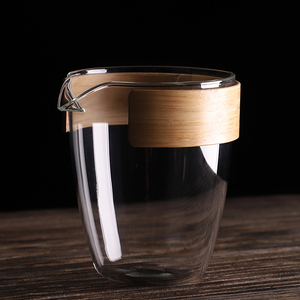 耐热加厚公道杯茶漏套装日式玻璃分茶器倒茶海大号公平杯功夫茶具