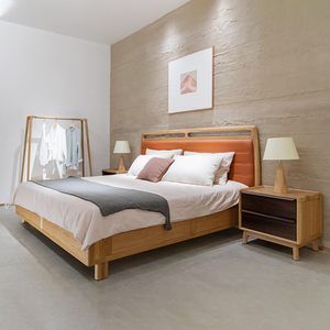 000人付款天猫东家家具青山橡全实木1米8双人床现代