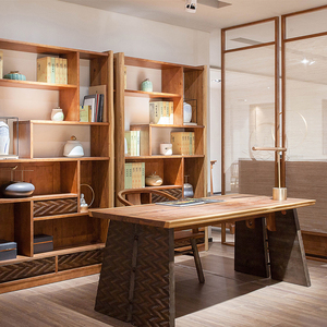 东家阿禧全实木书桌花梨木面板电脑桌家用写字台卧室书房办公家具