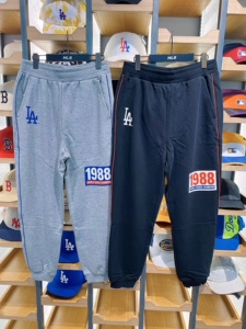 mlb韩国代购 运动裤休闲裤松紧腰带