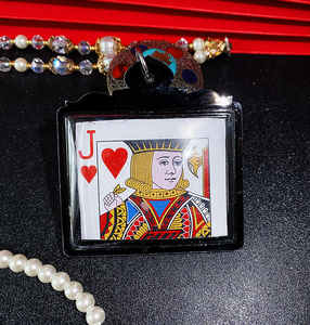 泰国手工艺佛牌真品 阿赞姜凯 扑克牌吊坠 亚克力外壳 项链 手链