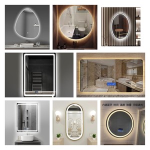 定制智能镜子壁挂浴室镜led卫生间触摸屏防除雾镜带灯镜定做镜片