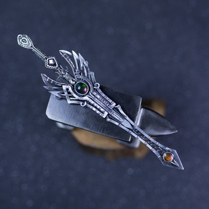 诸神之宙斯的奥林匹斯之剑手工银饰摆件欧泊兵人配件现货希腊神话