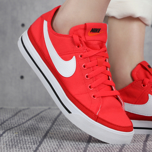nike耐克板鞋女鞋2021冬季新款运动鞋红色帆布鞋透气鞋子休闲鞋