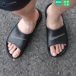Nike耐克正品夏季防水拖鞋男户外运动防滑一字拖休闲沙滩鞋CZ5478
