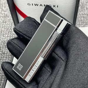 001人付款淘宝日本正版givenchy纪梵希打火机 g41银色拉丝砂轮明火