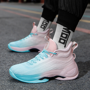 kt7篮球鞋男款汤普森实战球鞋儿童学生运动鞋气垫kt8夏季透气冰蓝