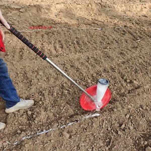 新款大轮划线车工地施工撒灰器农田石灰放线工具基建道路画标线器