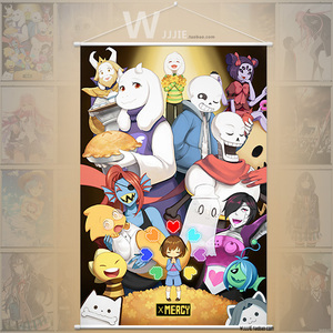 传说之下挂画海报undertale二次元高清卷轴布画动漫周边壁纸定制