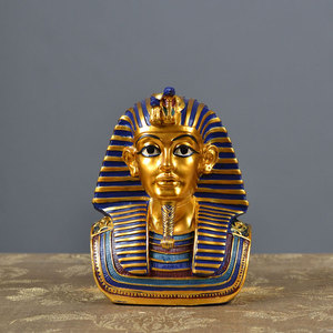 埃及法老摆件皇后密室逃脱道具工艺摆件酒吧图坦卡蒙国王头像纪念