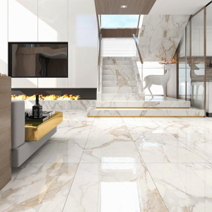 鱼肚金大理石地砖600x1200客厅卫生间瓷砖暖爵士白厕所轻奢地板砖