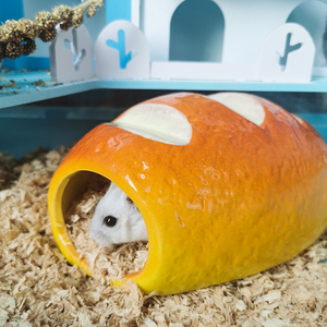 仓鼠陶瓷窝金丝熊躲避屋冰窝四季通用保暖小睡窝房子夏天降温用品