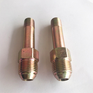 铁油管接头铁氟龙油管接头 英制螺纹1分2分转美制4分球头