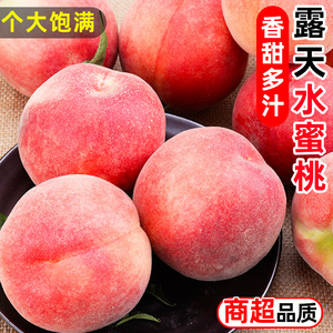 现摘水蜜桃10新鲜水果应当季整箱大桃子软时令脆甜毛桃密桃斤鲜桃