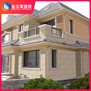 别墅外墙砖300x600室外罗马柱乡村家用新款大块400x800麻石面瓷砖