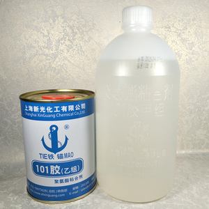 铁锚101胶水上海新光铁锚牌聚氨酯101红木家具拼接胶甲乙组1.5kg