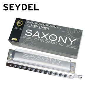 德国Seydel不锈钢簧片12孔半音阶口琴SAXONY金属琴格