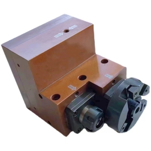 er25两轴高低动力头飞方款打孔攻丝车方车铣复合数控车床动力头