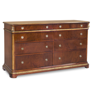 jansen进口家具美式休闲简约复古实木梳妆柜衣柜电视柜客厅长边柜