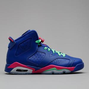 新款 air jordan vi aj6 gs 粉冰蓝 防滑耐磨篮球鞋 543390-439