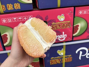 泰国进口象柚翡翠蜜柚6粒原箱装青皮金柚6kg左右小孩孕妇新鲜水果