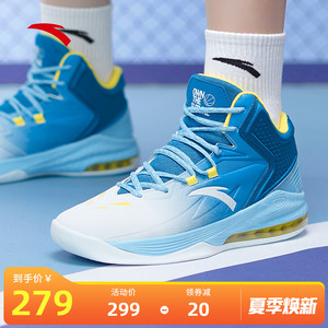 安踏高帮篮球鞋男鞋官方旗舰2022夏季新款kt汤普森气垫减震运动鞋