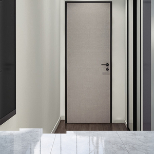 画间铝木门窄边室内门家用隔音现代简约生态免漆卧室套装门平开门