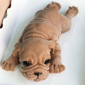 网红3d立体沙皮狗慕斯蛋糕模具小脏狗抖音奶狗冰激凌巧克力硅胶模