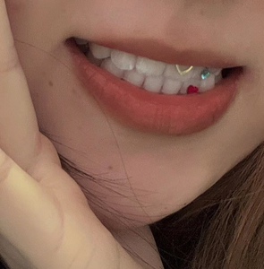 牙钻牙饰牙饰品欧美ins风美潮牙钻自贴材料套装diy辣妹持久镶钻银